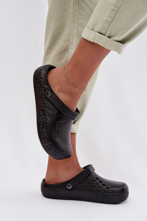 Hausschuhe Verstopfungen Feminin Leichte Hausschuhe Big Star TT274A084 schZuarze Farbe