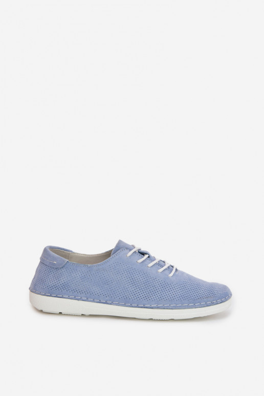 schoenen DamesOpturalnego van suèdeu S.Barski LR61-7080 blauIn