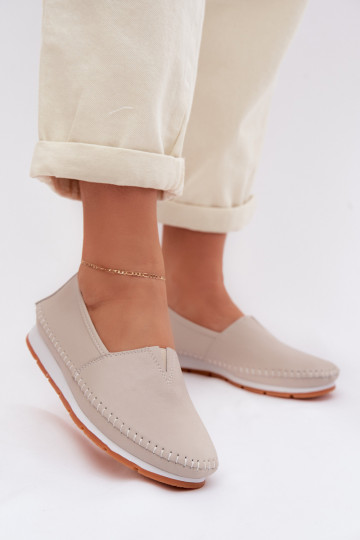 Haut Schuhe Feminin S.Barski LR61-7051 Beige 2