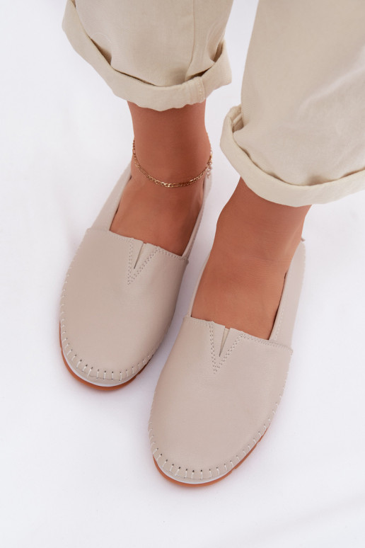 Peau chaussures Féminin S.Barski LR61-7051 beige