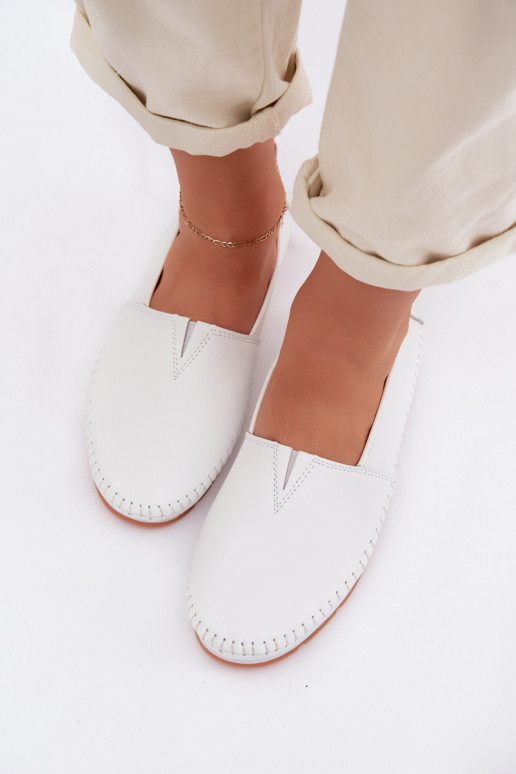 Haut Schuhe Feminin S.Barski LR61-7051 Zueiße Farbe