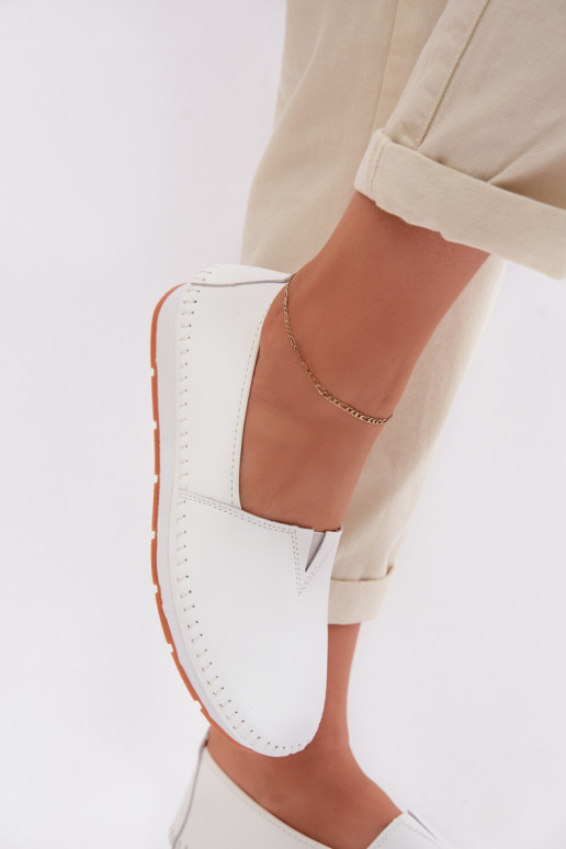 Haut Schuhe Feminin S.Barski LR61-7051 Zueiße Farbe