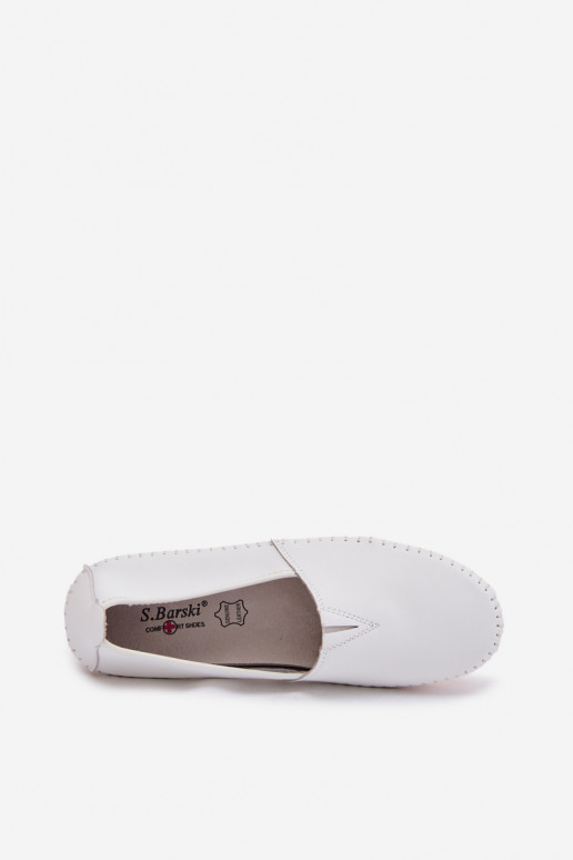 Peau chaussures Féminin S.Barski LR61-7051 couleur blanche