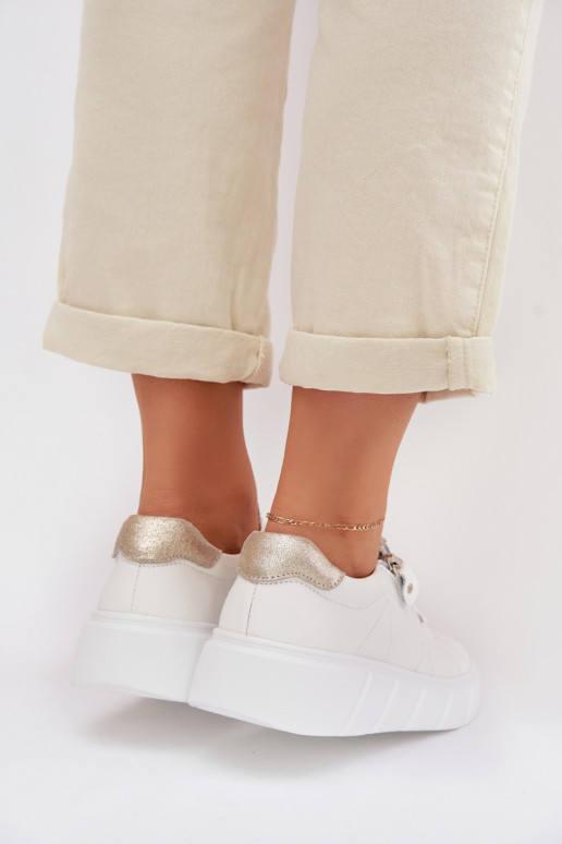 Leer schoenen Dames met ritssluitingen Initte kleur Althea