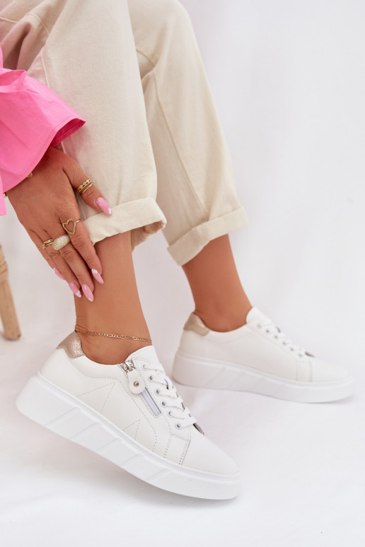 Leer schoenen Dames met ritssluitingen Initte kleur Althea