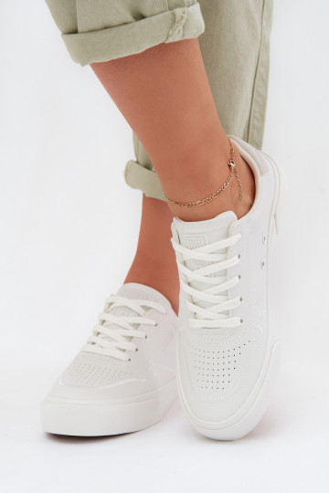 Baskets pour femmes modèle sneakers Big Star TT274008 blanches