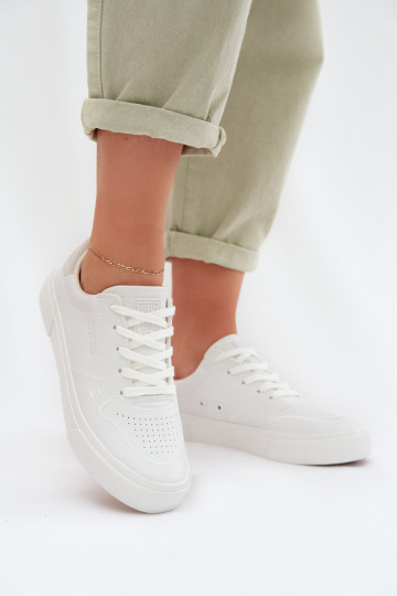 Chaussures modèle baskets Féminin Big Star TT274008 couleur blanche 2
