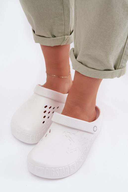 Hausschuhe Verstopfungen Feminin Leichte Hausschuhe Big Star TT274A081 Zueiße Farbe