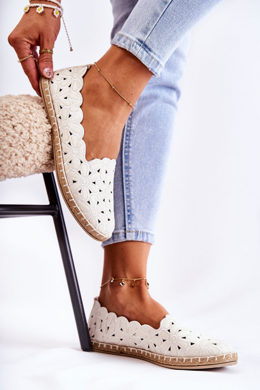 Dames Persistent model Ballerinas met bloemen Initte kleur Vennice