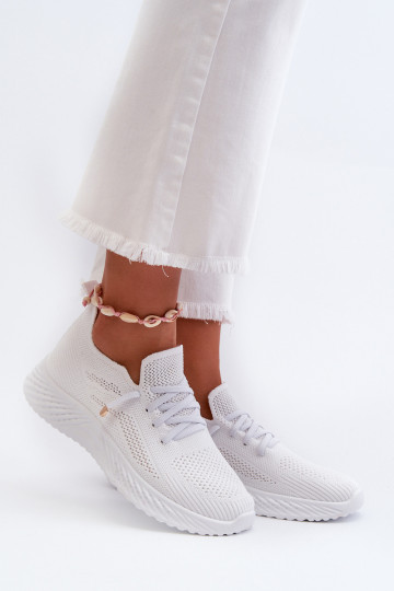 Un modèle convaincant baskets Féminin couleur blanche Jagelia 2