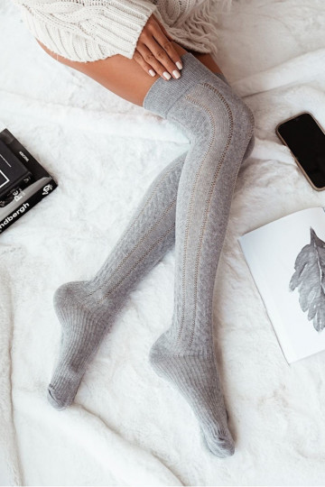 ZakolanóÀki Féminin avec des éléments ajourés DANSarkocz couleur grise