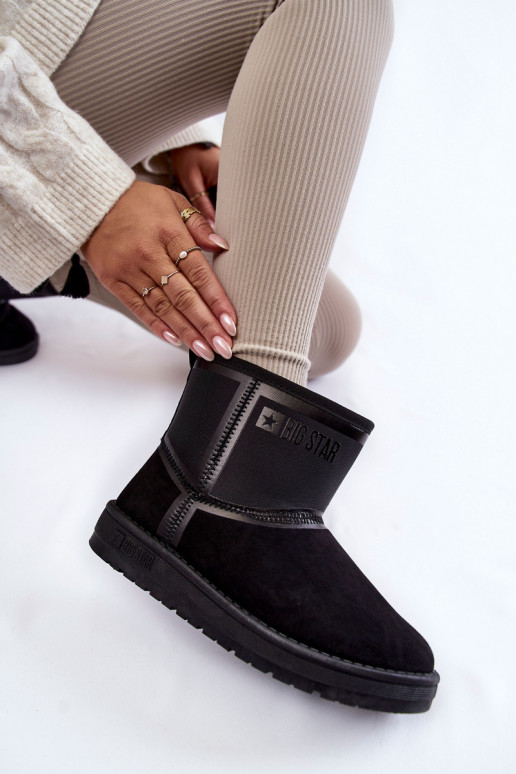 Féminin Un modèle convaincant Bottes de neige Big Star KK274614 couleur noire