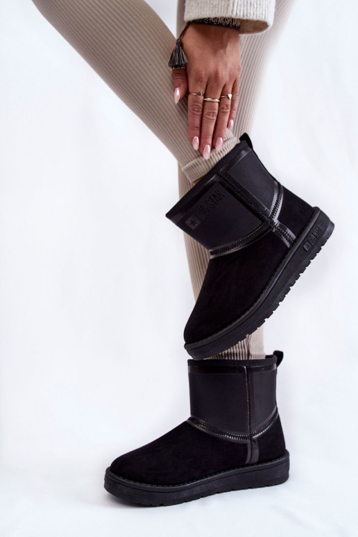 Féminin Un modèle convaincant Bottes de neige Big Star KK274614 couleur noire