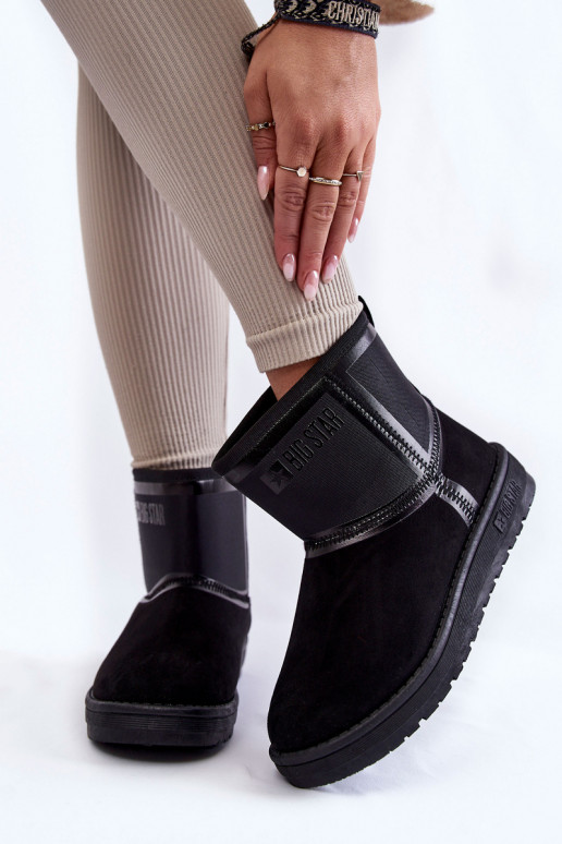 Féminin Un modèle convaincant Bottes de neige Big Star KK274614 couleur noire