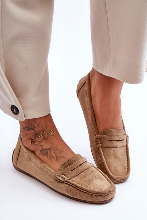 Mocassins élégants en daim marron Lenvie