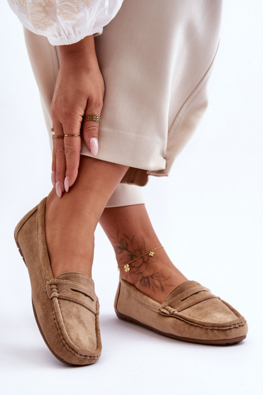 Mocassins élégants en daim marron Lenvie