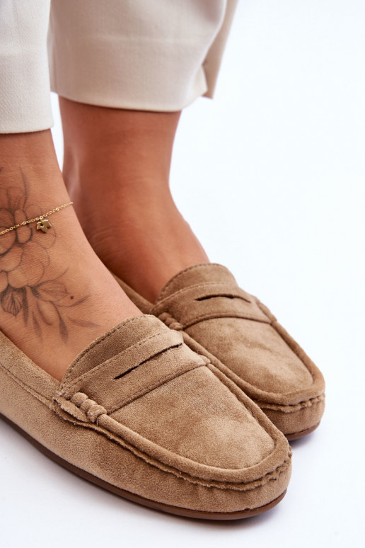 Mocassins élégants en daim marron Lenvie