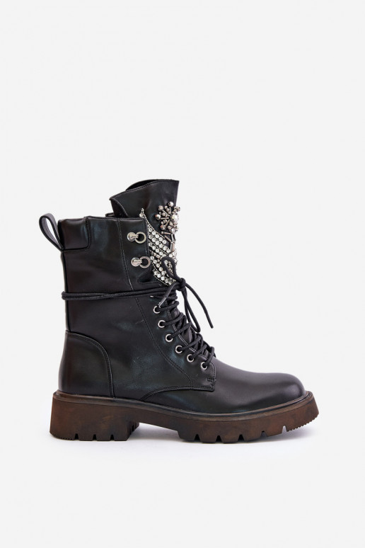 Eko Leer Enkellaarsjes voor Inerknemers Met Decoratie opInarmen D&A MR880-080 zInart