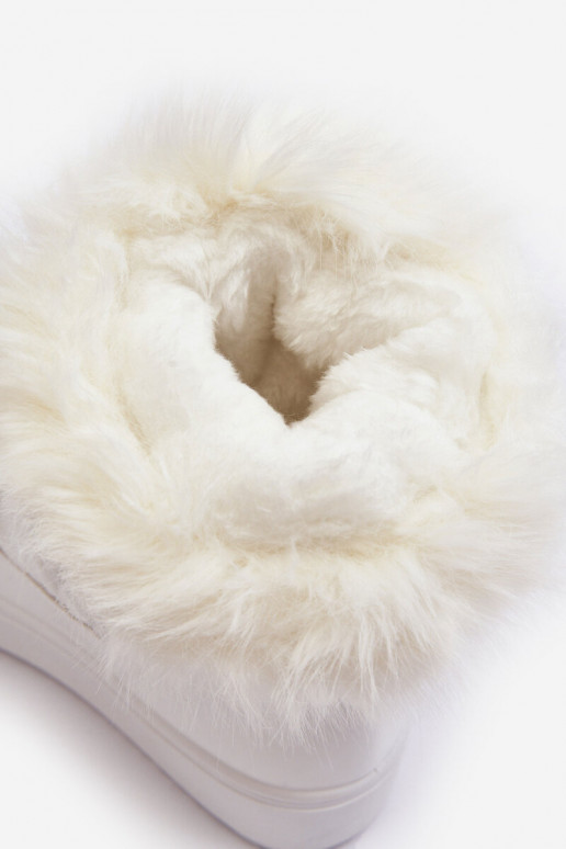 Féminin Bottes de neige avec des lacets couleur blanche Santero - couleur blanche