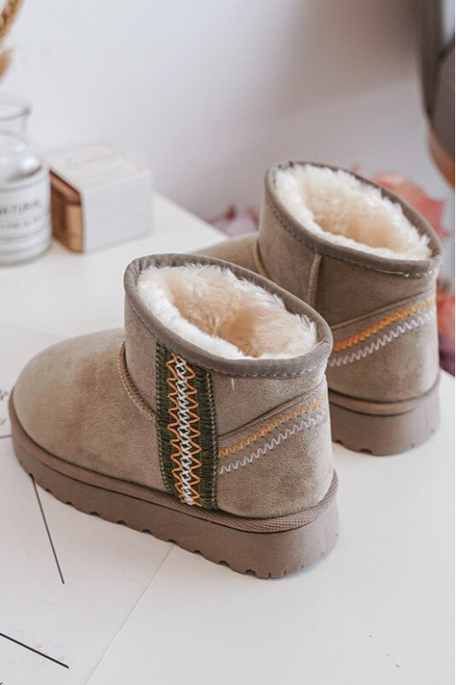 SneeuIn laarzen Laarzen opInarmen Kinderen groene kleur Leonora