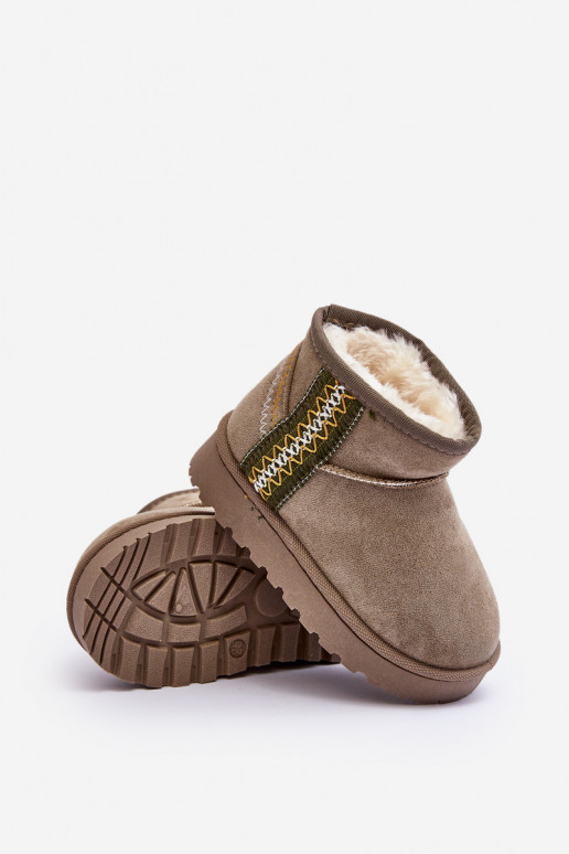 Schneestiefel Stiefel sich Zuarm laufen Kindisch grüne Farbe Leonora