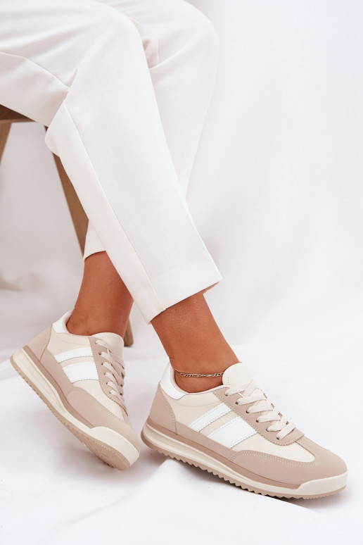 baskets Chaussures modèle baskets Féminin avec des motifs en fourrure de léopard beige Galabis