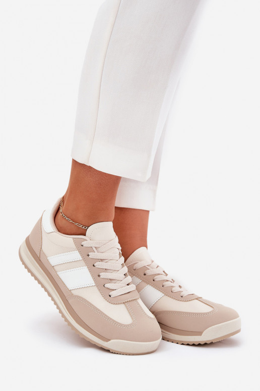 baskets Chaussures modèle baskets Féminin avec des motifs en fourrure de léopard beige Galabis