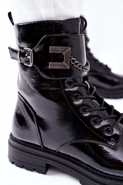 Feminin sich Zuarm laufen Arbeitsstiefeletten schZuarze Farbe Vanquish