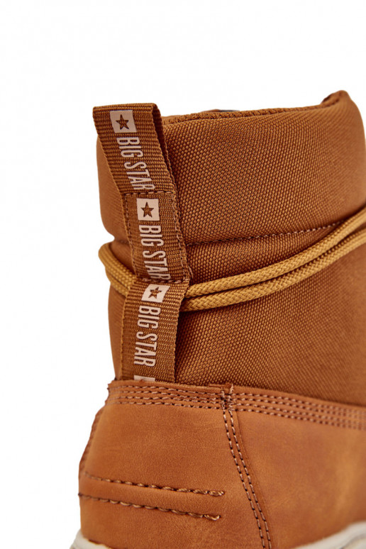 voor mannen Laarzen schoenen Memory Foam Big Star KK174203 bruine kleur