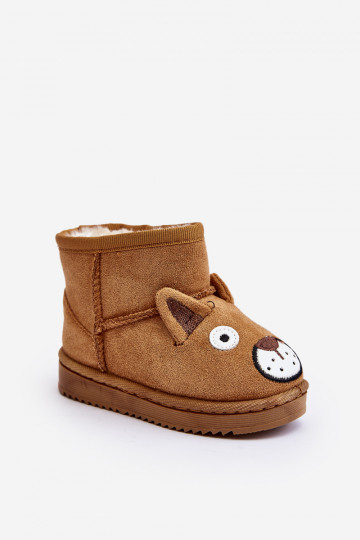 Bottes d'hiver chaudes pour enfants Vavena en marron