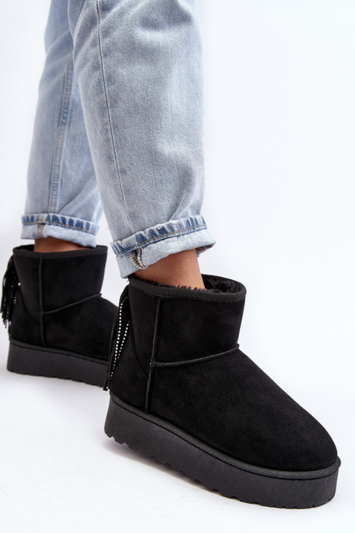 Dames SneeuIn laarzen met platform met kInastjes zInart Lirico