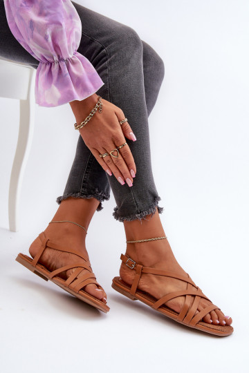 Sandalen voor dames Big Star NN274013 bruine kleur 2