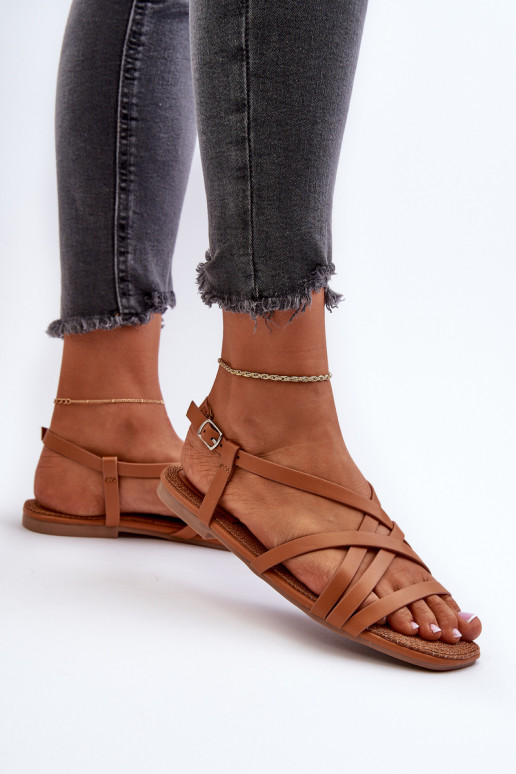 Sandalen voor dames Big Star NN274013 bruine kleur