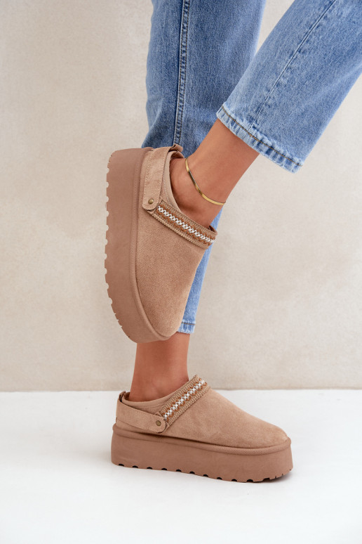 Bottes de neige Avec des décorations Haftem beige Selithria