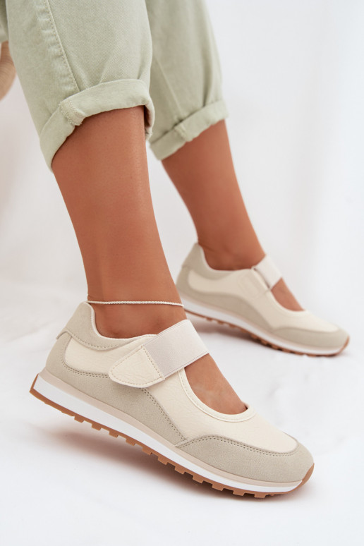 Schoenen in sportstijl Dames met zelfklevende bevestigingsmiddelen beige Aveliette