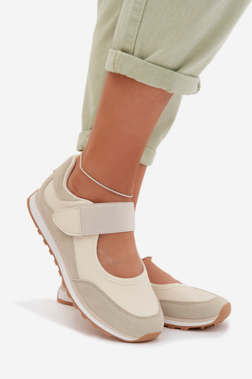 Schoenen in sportstijl Dames met zelfklevende bevestigingsmiddelen beige Aveliette