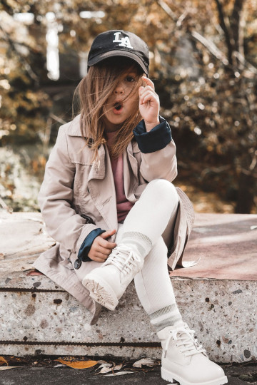 INarme kinderlaarzen ivoor Dexter 2