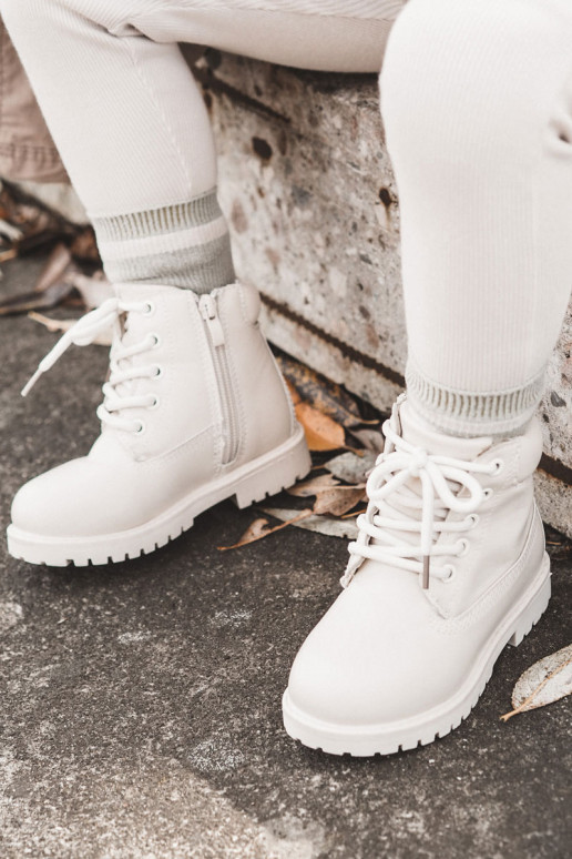 Bottes chaudes pour enfants couleur ivoire Dexter