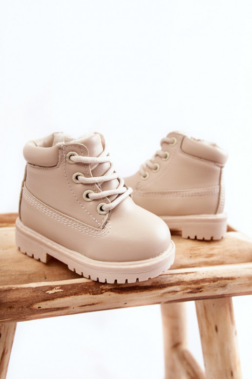 Bottes chaudes pour enfants couleur ivoire Dexter