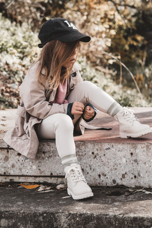 INarme kinderlaarzen ivoor Dexter