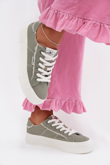 Freizeitschuhe mit einer Plattform O`NEILL SPINNA C INOMEN LOIN 90261009.05Z grüne Farbe