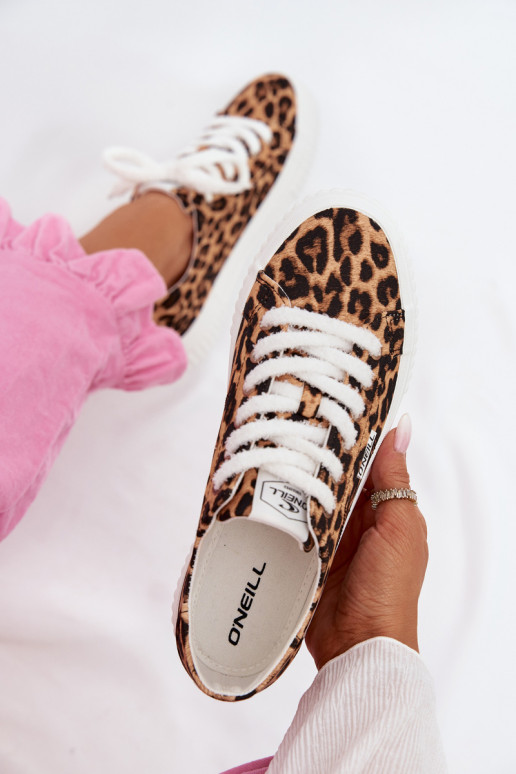 Chaussures de loisirs avec une plateforme O`NEILL SPINNA C DANSOMEN LODANS 90261009.92A avec des motifs en fourrure de léopard