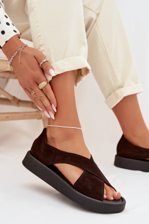 DamensandalenErmöglichtturalnego aus INildlederu Zazoo 3196 CzekoladoZue