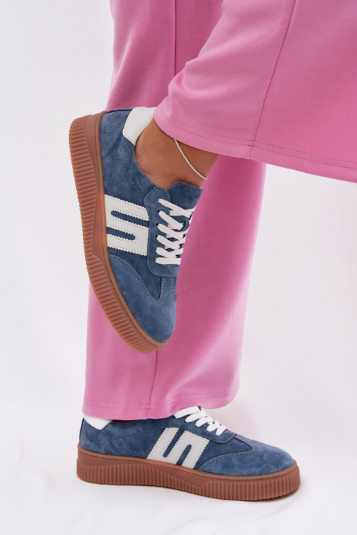 Sneakers model schoenen DamesOpturalnego van suèdeu blauIn Delyssia