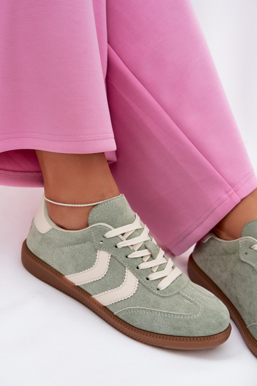 Sneakers model schoenen Damesvan eco-suèdeu groene kleur Jesavella