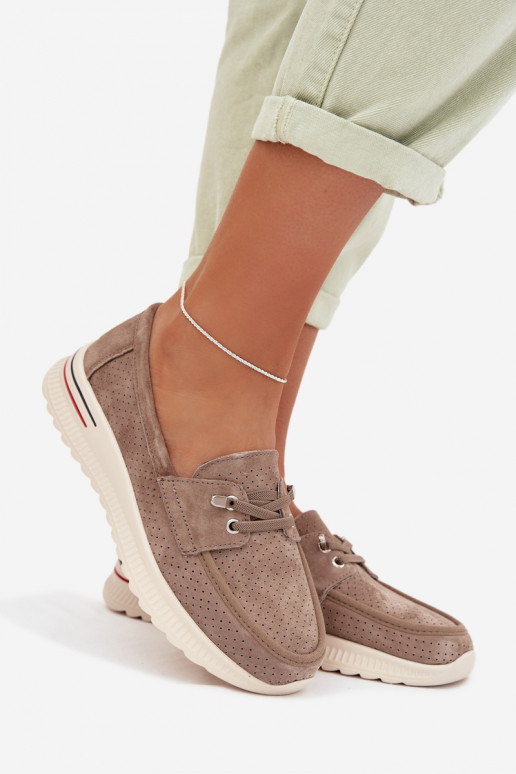 chaussuresActivéturalnego en daimu beige Selorette