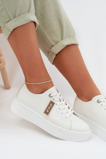 Sneakers model schoenen DamesOpturalnej Skóry D&A GR61-5591 Initte kleur