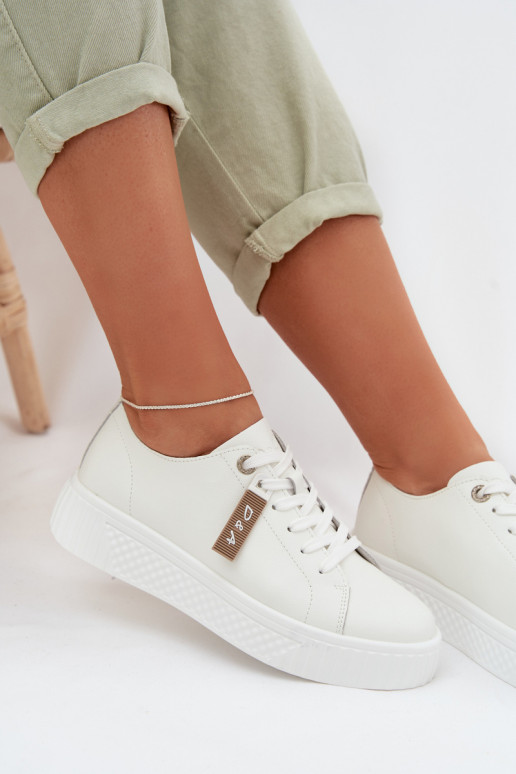 Sneakers Stilvollllschuhe FemininErmöglichtturalnej Skóry D&A GR61-5591 Zueiße Farbe