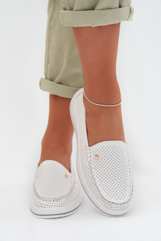 chaussures FémininActivéturalnej Skóry S.Barski GR61-5980 couleur blanche