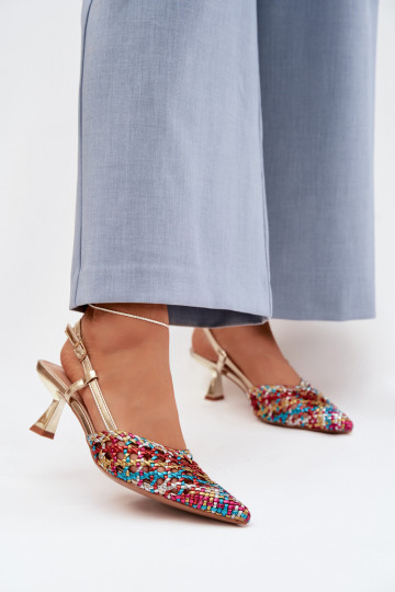 sandales à motifs Féminin avec des talons Couleurs différentes Selinae 2